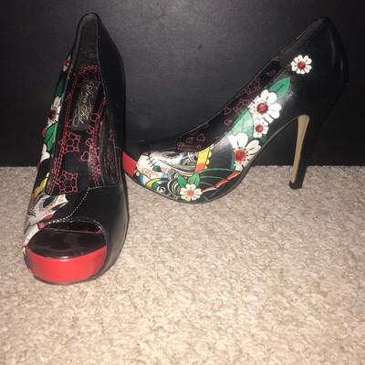 iron fist sugar skull heels