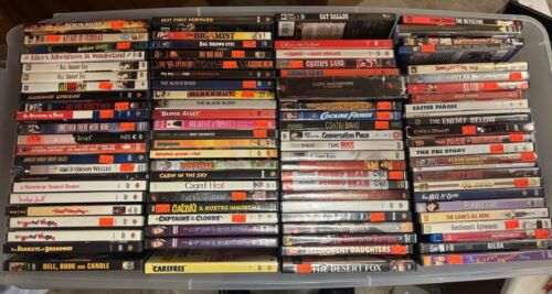 VINTAGE 1926-1969 MOVIES on DVD/BD $5, 8, 10, 12, 15..  ONE FLAT SHIP CHARGE $6! - Afbeelding 1 van 3