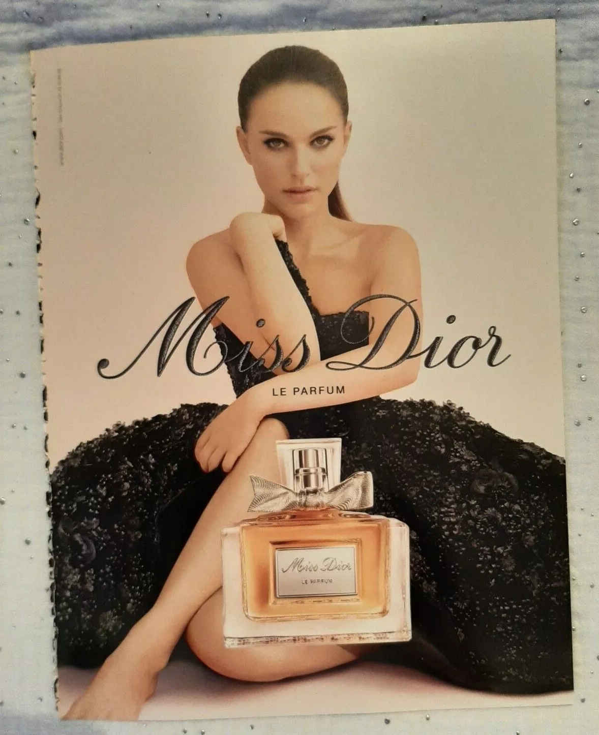 Publicité papier Parfum. Perfume Ad C. Dior Miss Dior de 2013