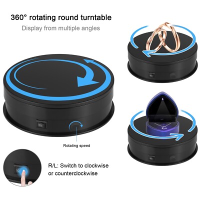 Espositore Rotante A 360 Gradi, Piatto Girevole Motorizzato Per Esposizione Di Piccoli Prodotti 96715303