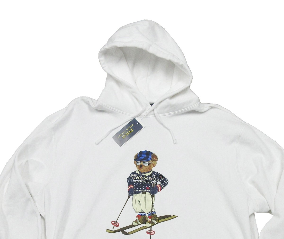 Polo Ralph Lauren Big & Tall Men's White Polo Ski Bear Pullover