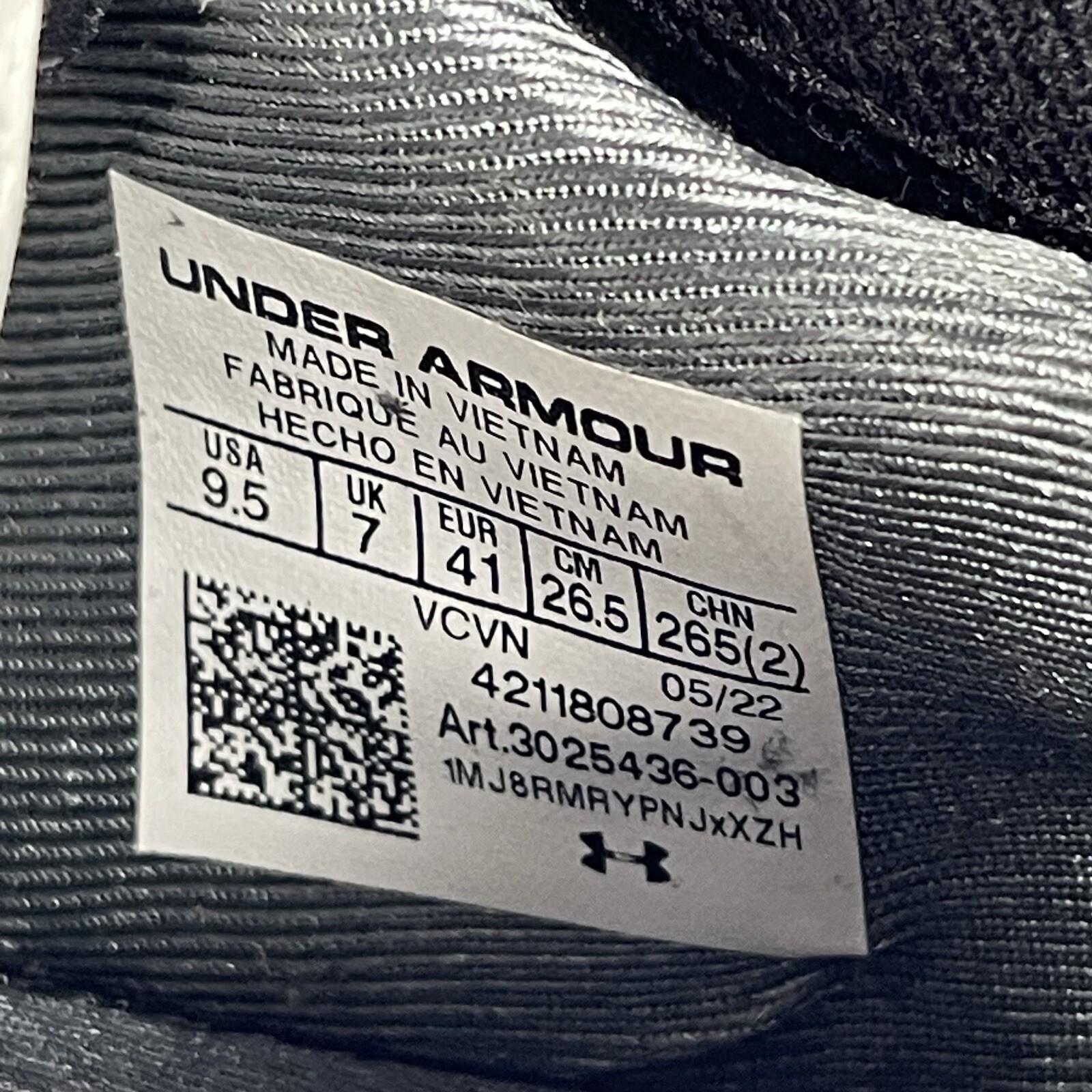 Under Armour Women's 9.5 Project Rock 5 Training Shoes Sneakers Black thumbnail 9