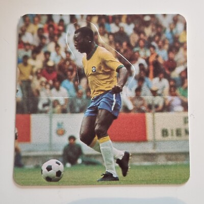 Sehr seltene PELE Nabisco Fußball Pop Out Karte 1976 Vintage