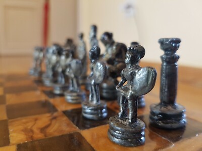 Schach Schachbrett Schachtisch Schachspiel Spiel Brett chess board Olivenholz 
