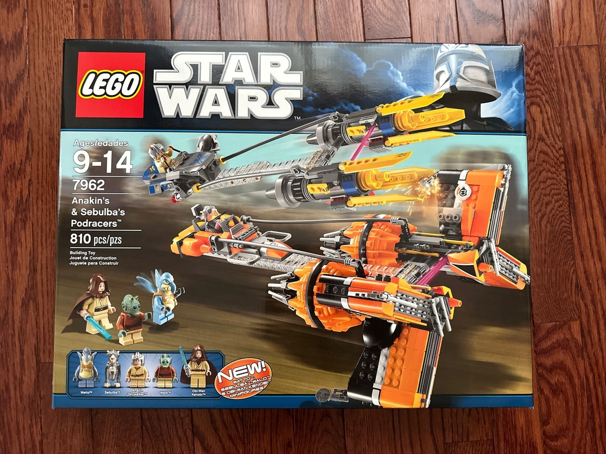 NEW LEGO STAR WARS Anakin's & Sebulba's Podracers 7962 , SEALED