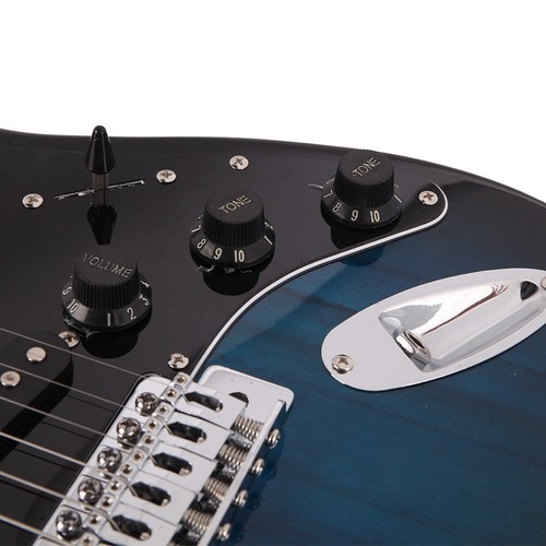 GST Stylish Electric Guitar Kit with Black Pickguard Dark Blue - Picture 8 of 16