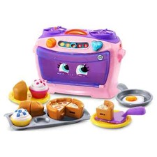 Leap Frog Toy Oven Stove Electronic Learning Toy 7" x 11" Songs Phrases Numbers