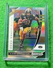 ALBERT OKWUEGBUNAM SILVER PRIZM ROOKIE CARD JERSEY #81 BRONCOS 2020 Prizm DP SP 