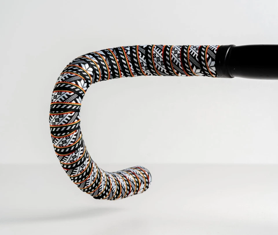 BTP Handlebar Tape Woven Ribbon Settia Black BRBN-SETTIA_BLACK