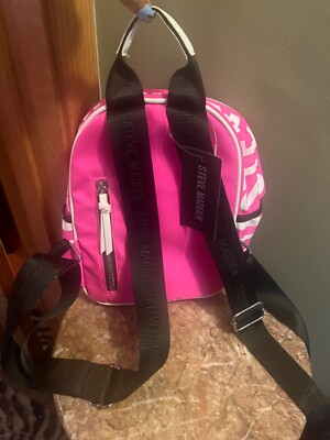 NWT Steve Madden B Force Small Mini Backpack Hot Pink with 