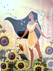 Disney Gallery Pocahontas Art Postcard, NEW