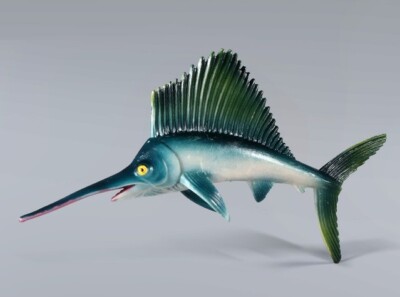 Sailfish Fish Sea Animal Toy PVC Action Figure Doll Kids Toys Party Gifts