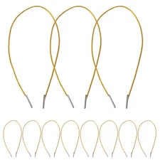 100 Pcs Gold Stretchy Cord Elastic String with Metal Ends for Masks Strap