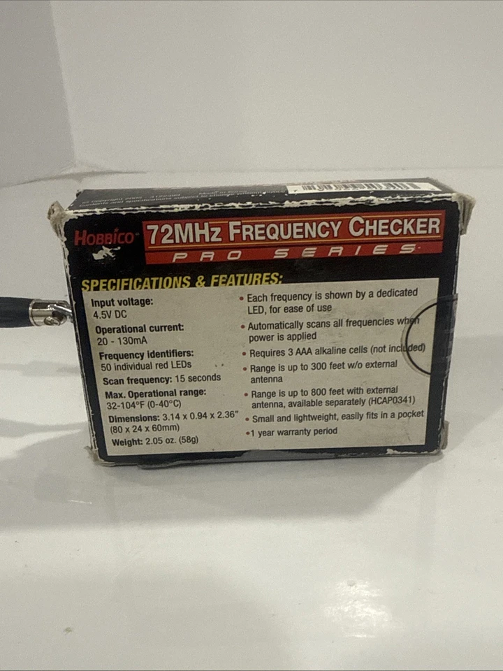Comprobador de frecuencia Hobbico 75mhz + Antena Foto 3 de 4