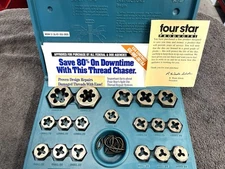 Four Star Thread/Die Repair Kit Metric S1991M Complete 18 Piece  Set, 5MM-24MM