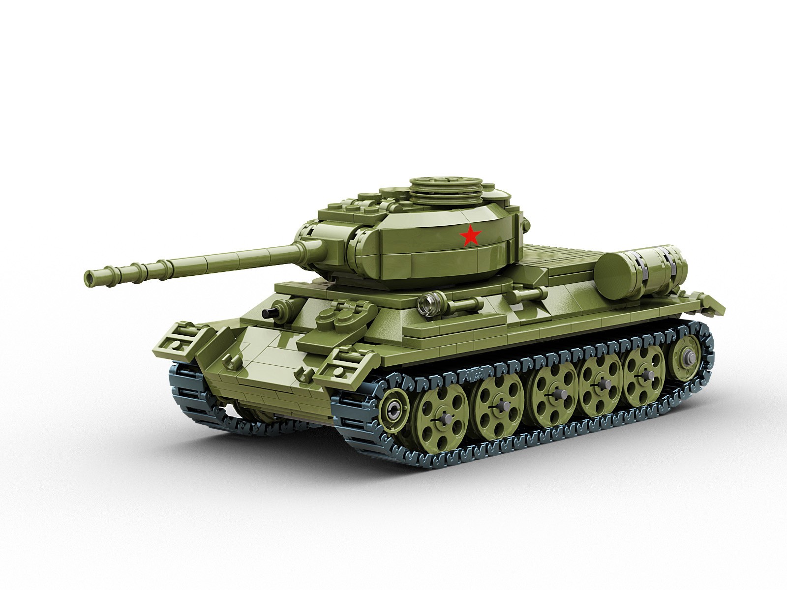 Build Army Soviet T34/85 Brick Build Model Kit
