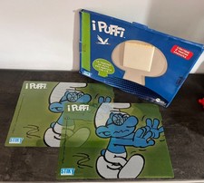 Coppia di tendine parasole adesive per auto dei "Puffi" - NUOVE, confezionate.