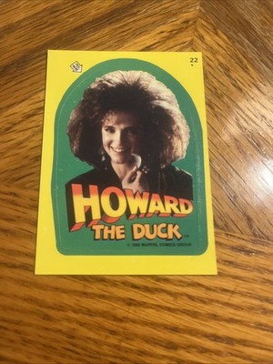 Marvel Comics 1986 Toops Howard The Duck Card Sticker #22 Lea Thompson RC