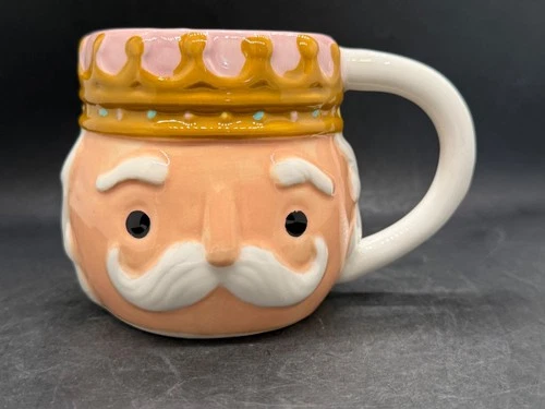 ✨Cupcake and Cashmere Nutcracker Pastel Pink Christmas Mug Gingerbread NEW