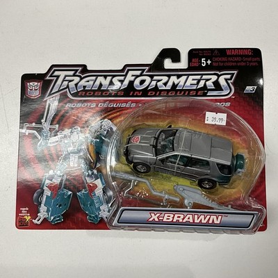 Transformers Robots in Disguise X-BRAWN (SILVER) Autobot Hasbro Vintage 2001