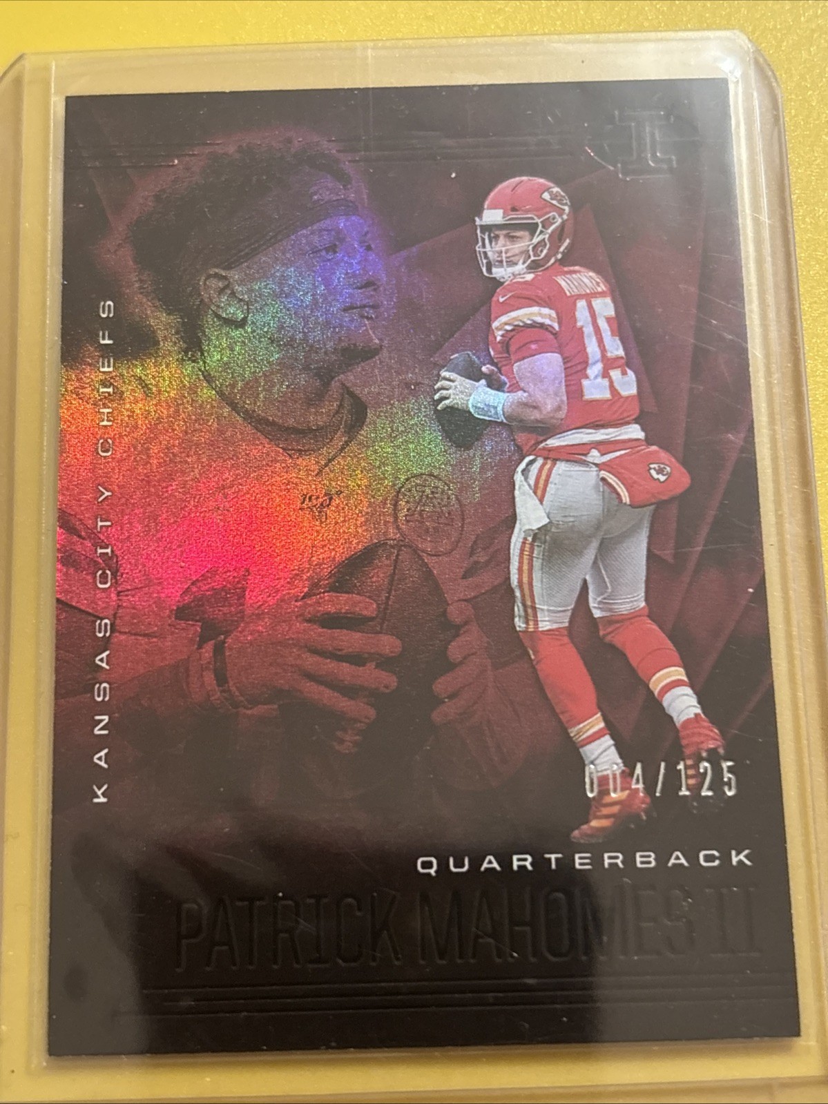 2020 Panini Illusions - Patrick Mahomes II #2 Trophy Collection Ruby /125