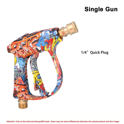 #ad 4350PSI High Pressure Water Gun with Graffiti Design 1L Foam Cannon amp; 1 4quot; Quic $20.57