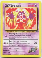 Sabrina's Jynx 57/132 Uncommon Gym Challenge Pokemon Unlimited Damaged on eBay