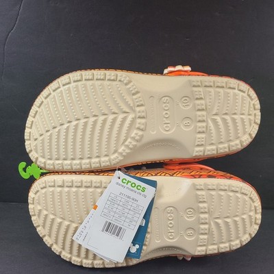 Crocs Disney Moana Classic Clog w/ Charms 211195 Limited Edition NWT Beige/Multi