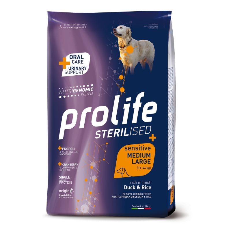 Prolife Sensitive Sterilised Medium/Large Duck & Rice 2,5kg Online