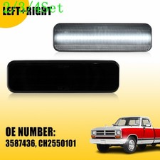 23set Clear White Led Front Side Marker Light Lamp For Dodge D100 D150 D250