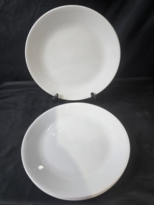 Corning Corelle Lanea White Vitrelle USA Dinner Plates Set of 7