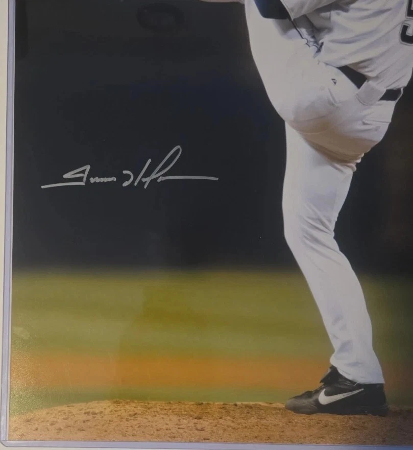 Foto autografiada 16 X 20 firmada por Trevor Hoffman Padres certificada por Beckett Foto 2 de 3