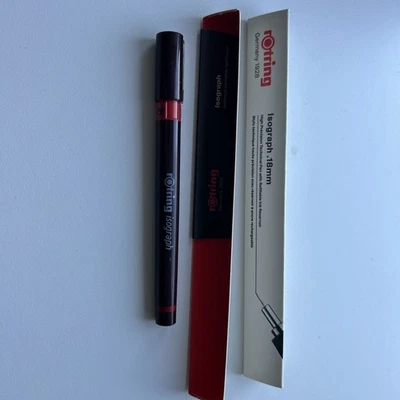 Rotring Isograph .18mm Refillable Ink Reservoir Boxed And Unused