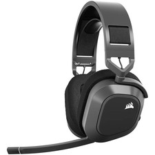 Corsair cuffie gaming HS80 MAX Wireless Grigio acciaio con Dolby Atmos