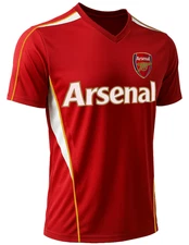 Rhinox Arsenal FC Red Jersey Official Licensed Front Logo Soccer Shirt Adults