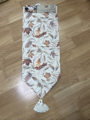 Fall Autumn Nature s Leaves Table Runner 13 X72 