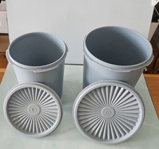 Vintage Tupperware Farmhouse Blue Nesting 2 S...