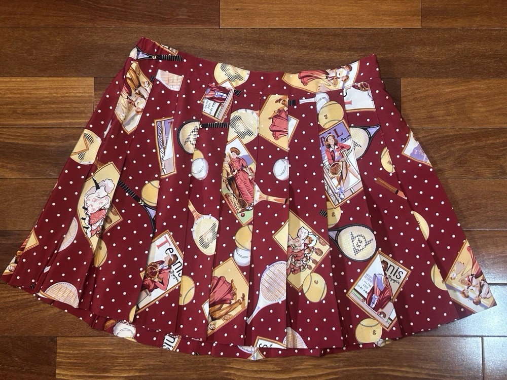Vintage Pleated Schoolgirl Mini Tennis Skirt Size 12 Medium