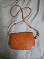 Mini Genuine Leather Brown Coin Purse, Mini, Brown Leather