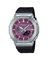 Casio GShock GBM2100A4B Solar Bluetooth Metal Red Dial Resin Watch UK Auth NEW