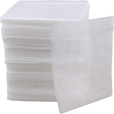 500Pcs White OPP Plastic Double-Sided CD DVD Sleeves with Window  Flap