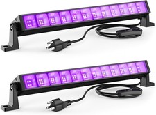 2PCS 40W LED Black Light Bar, Black Lights for Glow Party Blacklight with Plug