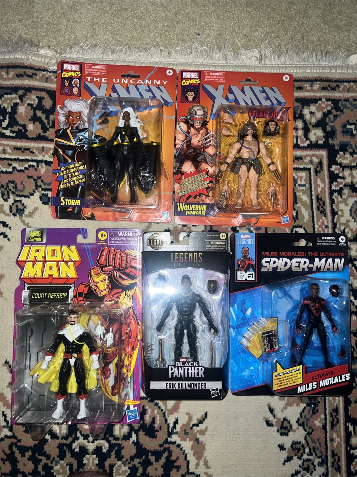 Marvel Legends Figure Lot Retro Weapon X Miles Morales Storm Outback Target