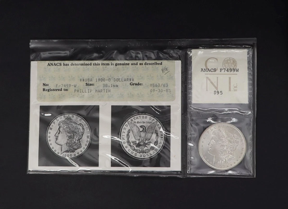 MS 63 Graded 1900 Year Morgan US Dollars (1878-1921) for sale | eBay