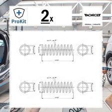 2x ORIGINAL® Monroe Fahrwerksfeder Vorne für Volvo XC60 II Volvo XC60 II