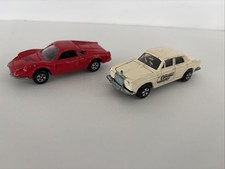 Vintage 1981 Ertl Cannonball Run Ferrari Dino 246 Gt  Roys Royce Silver Shadow