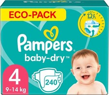 PAMPERS BABY-DRY TAILLE 4 240 COUCHES (9-14 KG)