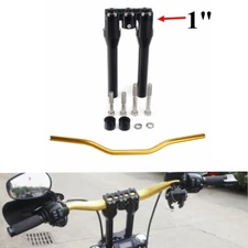 For Harley Softail Dyna Street Bob Club Style 1" Handlebar &Handlebar Riser Kit