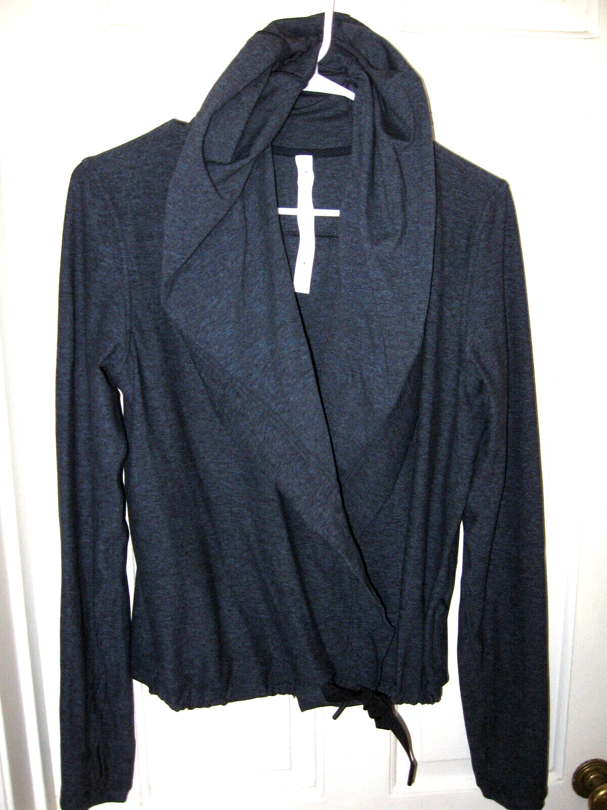lululemon ready to rulu hooded wrap heathered used jacket