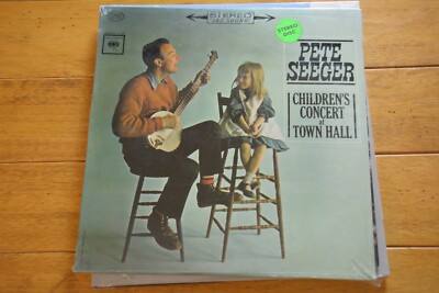 PETE SEEGER ''CHILDREN'S CONCERT AT TOWN HALL'' LP [NEW SEALED] 12'' RECORD